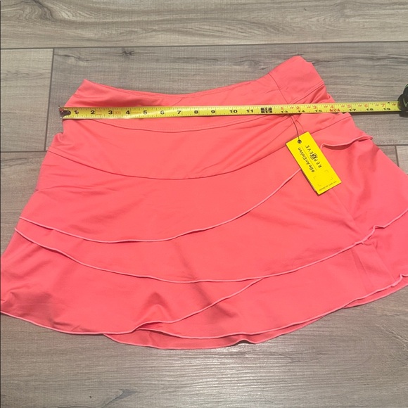 EleVen by Venus Williams Pink Tiered Skater Mini Skirt - Picture 4 of 6